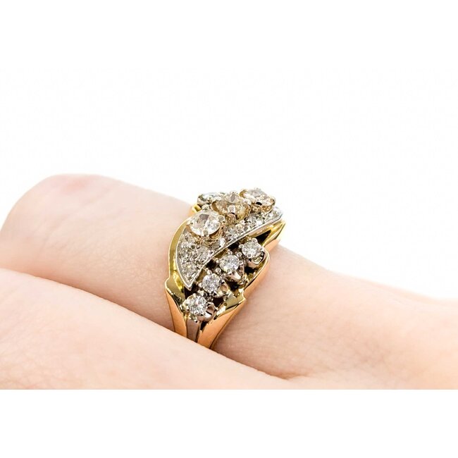 Ring Cocktail .72ctw Round Diamonds 18ky sz7 224100001
