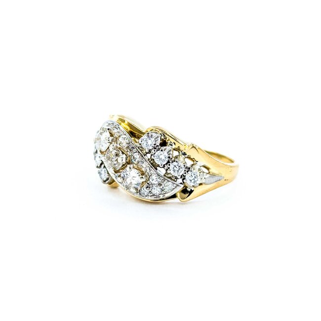 Ring Cocktail .72ctw Round Diamonds 18ky sz7 224100001