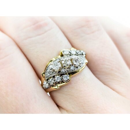 Ring Cocktail .72ctw Round Diamonds 18ky sz7 224100001