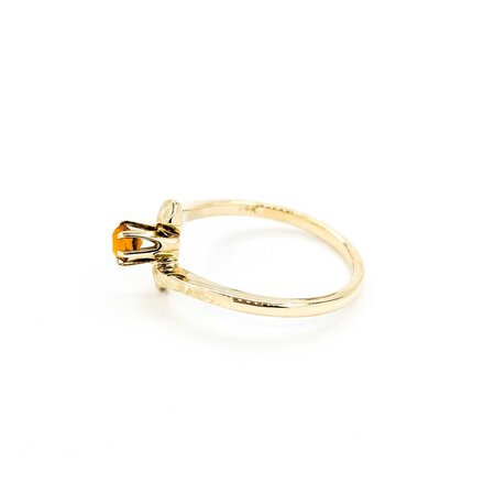 Ring Solitaire .24ct Round Citrine 14ky sz8.5 224100161