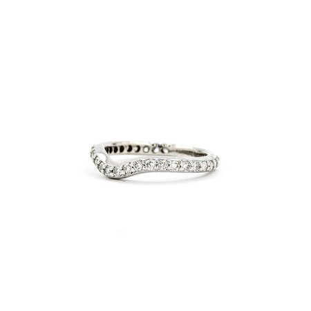 Ring Bridal 3/4 Eternity Contour .50ctw Round Diamonds 14kw sz4.25 2.3mm 124060492
