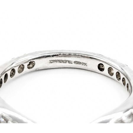 Ring Bridal 3/4 Eternity Contour .50ctw Round Diamonds 14kw sz4.25 2.3mm 124060492