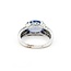Ring .02ctw Round Diamonds 11x9 Chalcedony 14kw sz7 224100156