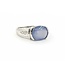 Ring .02ctw Round Diamonds 11x9 Chalcedony 14kw sz7 224100156