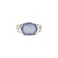 Ring .02ctw Round Diamonds 11x9 Chalcedony 14kw sz7 224100156