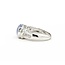 Ring .02ctw Round Diamonds 11x9 Chalcedony 14kw sz7 224100156