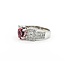 Ring .76ctw Round/Princess Diamonds 1.23ct Sapphire 18kw sz8 224100151