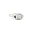 Ring Art Deco .02ct Old European Diamond Syn Sapphire 18kw sz5 224100751