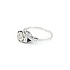 Ring Art Deco .02ct Old European Diamond Syn Sapphire 18kw sz5 224100751