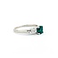 Ring Vintage .08ctw Baguette Diamonds .71ct Emerald 900pt sz6.5 124020155