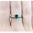 Ring Vintage .08ctw Baguette Diamonds .71ct Emerald 900pt sz6.5 124020155