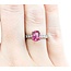 Ring .35ctw Diamonds 1.07ct Pink Tourmaline Plat  Sz5.5 123040070