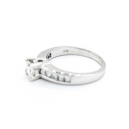 Ring .92ctw Princess Diamonds 14kw sz6.5 3.5mm 124060226
