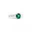 Ring .35ctw Baguette Diamonds .86ct Emerald 900pt sz6.5 124090154
