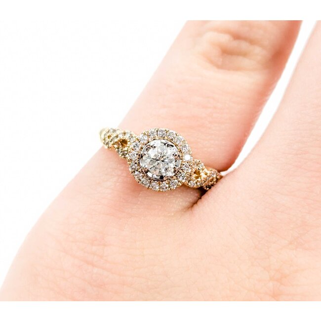 Ring Engagement .25ctw Round Diamonds 14ky 224110300