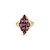 Ring 9 Stone 2.70ctw Marquise Rhodolite Garnets 10ky sz9 224110152