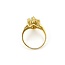 Ring  Cocktail .60ctw Round & Baguette  .21ct Emerald  18ky sz6 224110151