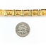 Bracelet .05ctw Round Diamonds 14ktt Retro 7" 8.2mm 9.9g 224113754