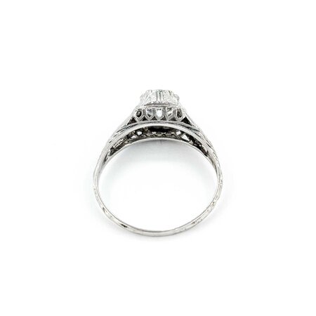 Ring Edwardian .90ct Old European Diamond .12ctw Diamonds Platinum sz7.25 224110751