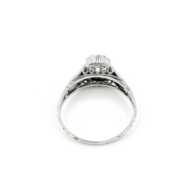 Ring Edwardian .90ct Old European Diamond .12ctw Diamonds Platinum sz7.25 224110751