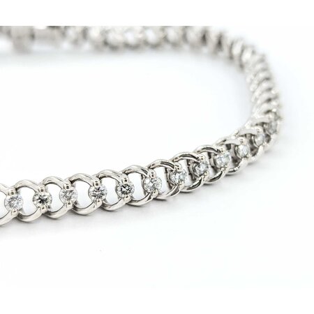 Bracelet 1.65ctw Round Diamonds Tennis 14kw 6.9" 4.9mm 224113001