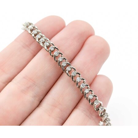 Bracelet 1.65ctw Round Diamonds Tennis 14kw 6.9" 4.9mm 224113001