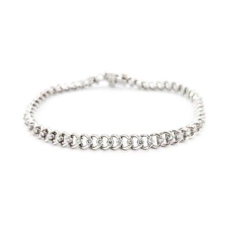 Bracelet 1.65ctw Round Diamonds Tennis 14kw 6.9" 4.9mm 224113001