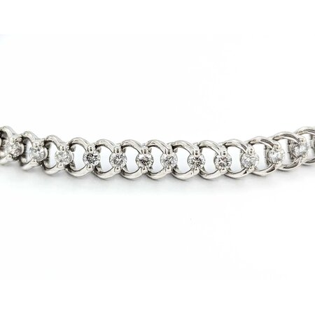 Bracelet 1.65ctw Round Diamonds Tennis 14kw 6.9" 4.9mm 224113001