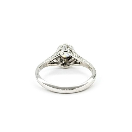 Ring Art Deco .40ctw Old European Diamond 14kw sz4 224110755