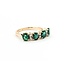 Ring .06ctw Round Diamonds 1.24ctw Emerald 14ky sz7 224110162