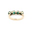 Ring .06ctw Round Diamonds 1.24ctw Emerald 14ky sz7 224110162