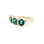 Ring .06ctw Round Diamonds 1.24ctw Emerald 14ky sz7 224110162