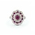 Ring Vintage Style .75ctw Round Diamonds 2.0ctw Ruby 18kw sz6.5 224110163