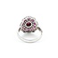 Ring Vintage Style .75ctw Round Diamonds 2.0ctw Ruby 18kw sz6.5 224110163