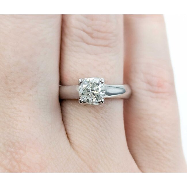 Ring Engagement Peek A Boo .86ct Round Diamond .20ctw Diamonds 14kw 224110301