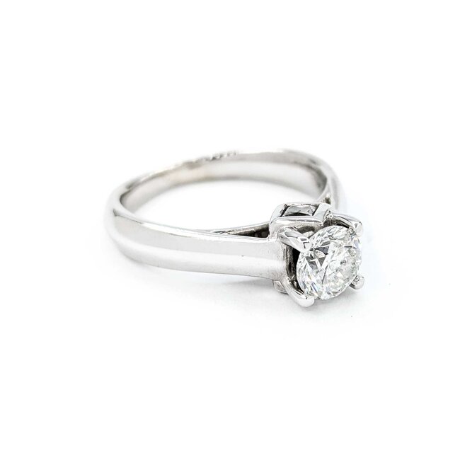 Ring Engagement Peek A Boo .86ct Round Diamond .20ctw Diamonds 14kw 224110301