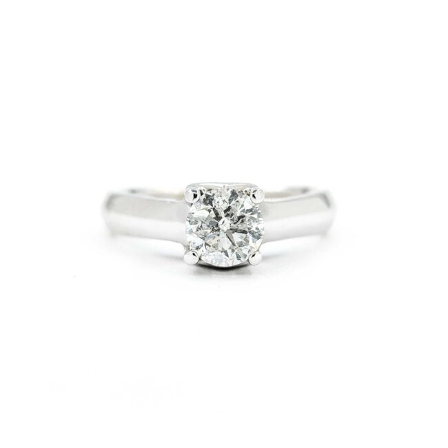 Ring Engagement Peek A Boo .86ct Round Diamond .20ctw Diamonds 14kw 224110301