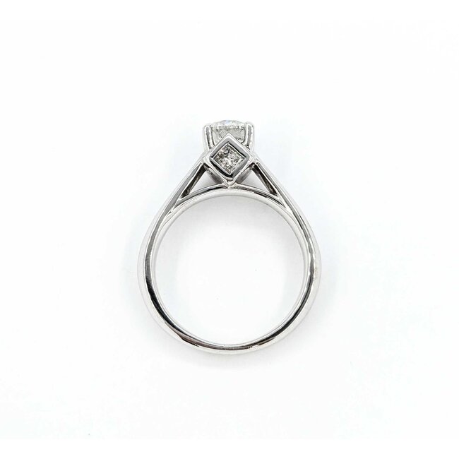 Ring Engagement Peek A Boo .86ct Round Diamond .20ctw Diamonds 14kw 224110301