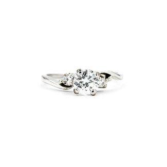 Ring Engagement .55ct Round Diamond .05ctw Diamonds 14kw sz5.5 224100301