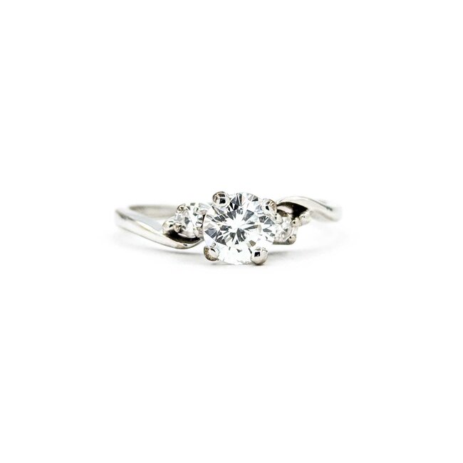 Ring Engagement .55ct Round Diamond .05ctw Diamonds 14kw sz5.5 224100301