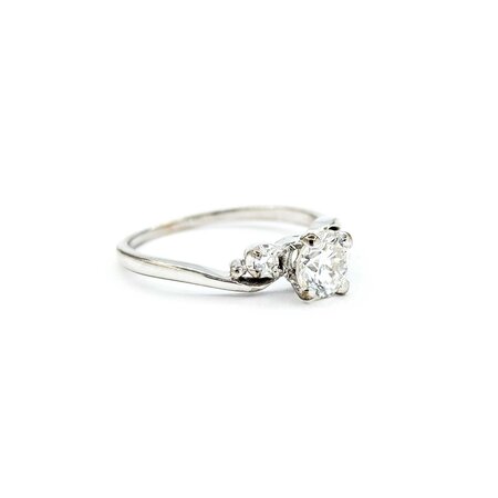 Ring Engagement .55ct Round Diamond .05ctw Diamonds 14kw sz5.5 224100301