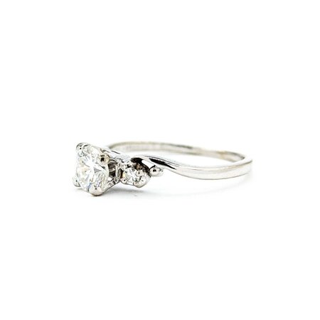 Ring Engagement .55ct Round Diamond .05ctw Diamonds 14kw sz5.5 224100301