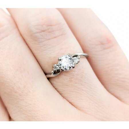 Ring Engagement .55ct Round Diamond .05ctw Diamonds 14kw sz5.5 224100301
