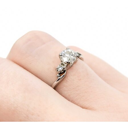 Ring Engagement .55ct Round Diamond .05ctw Diamonds 14kw sz5.5 224100301