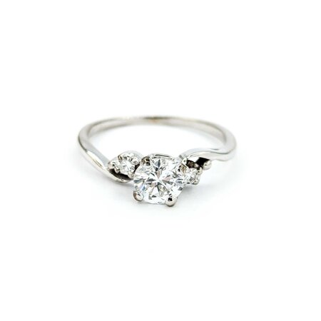 Ring Engagement .55ct Round Diamond .05ctw Diamonds 14kw sz5.5 224100301