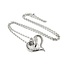 Pendant Heart .32ctw Round Diamonds 21x22mm 14kw 18"" 224111003