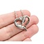 Pendant Heart .32ctw Round Diamonds 21x22mm 14kw 18"" 224111003
