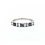 Ring Bar Set .12ctw Round Diamonds .33ctw Sapphire Platinum sz6.5 224110161