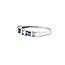 Ring Bar Set .12ctw Round Diamonds .33ctw Sapphire Platinum sz6.5 224110161