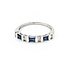 Ring Bar Set .12ctw Round Diamonds .33ctw Sapphire Platinum sz6.5 224110161